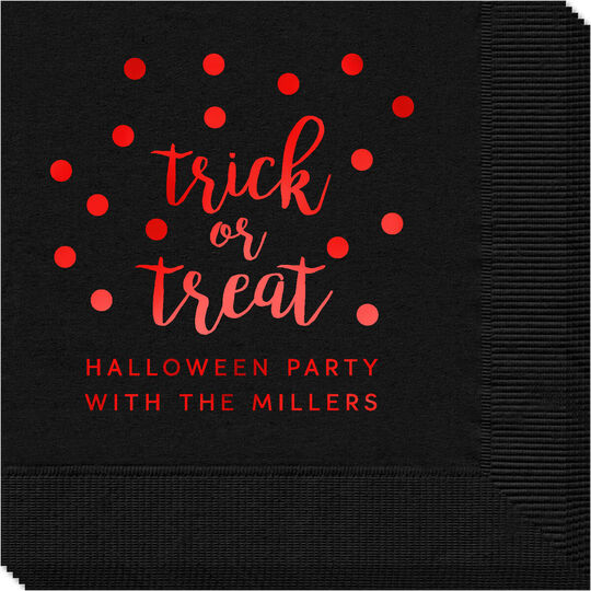 Confetti Dots Trick or Treat Napkins